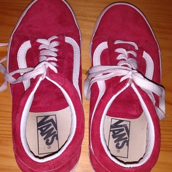 Vans Burgundy Red Suede Off the Wall Sneakers, Men's Sz 6/Woman's Sz 7.5 - Picture 6 of 12